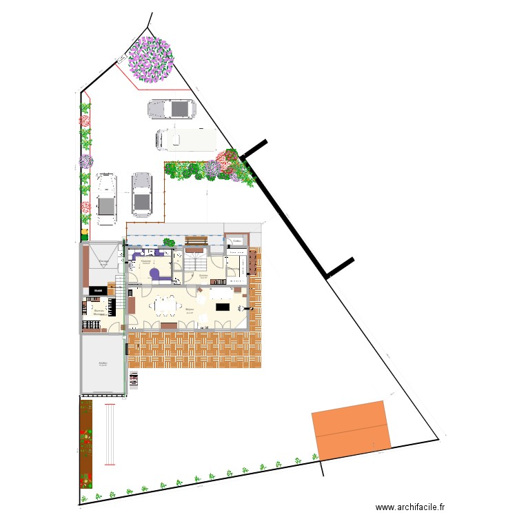 Maison Houppeville Etude 8. Plan de 0 pièce et 0 m2