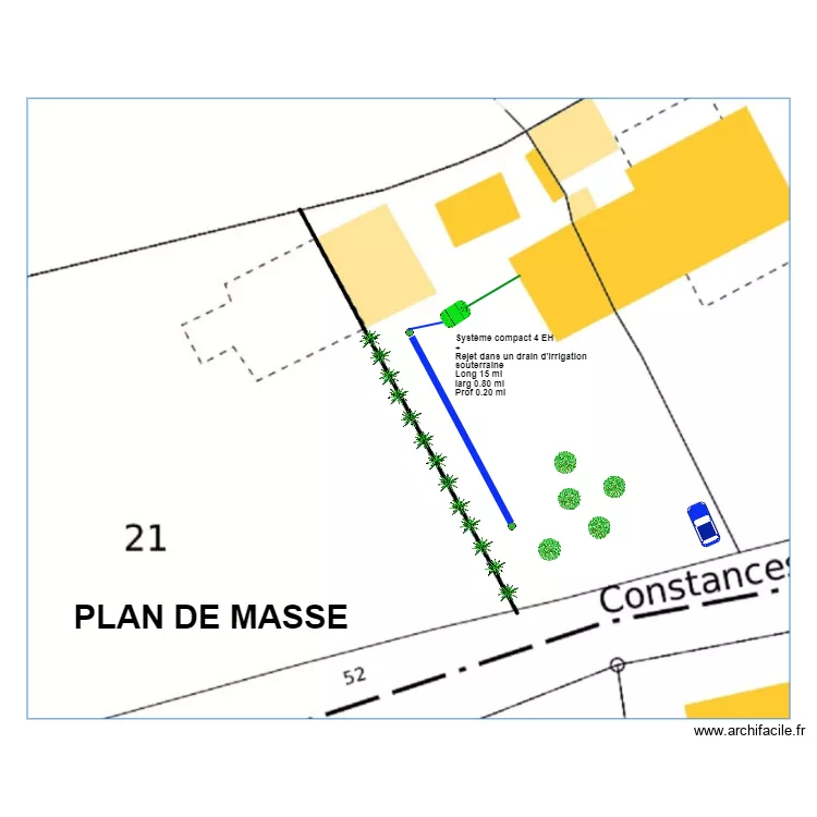 Quemeneur. Plan de 