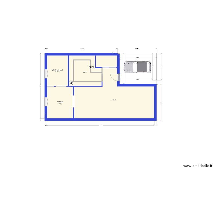 masse 12. Plan de 5 pièces et 99 m2