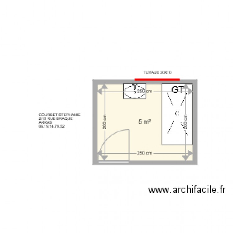 COURBET STEPHANIE . Plan de 0 pièce et 0 m2