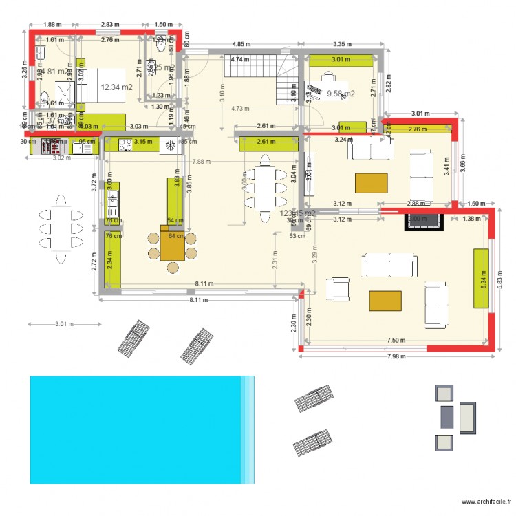 PLANTA BAJA PEDRO LUIS. Plan de 0 pièce et 0 m2