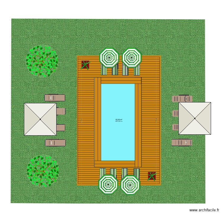 PLAN TAHAR. Plan de 2 pièces et 117 m2