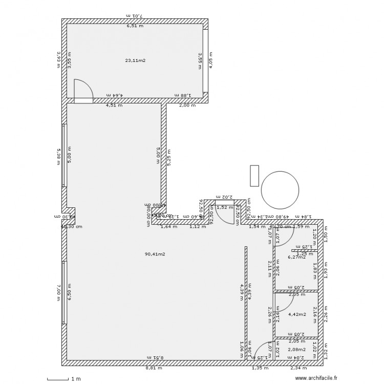 maison. Plan de 0 pièce et 0 m2