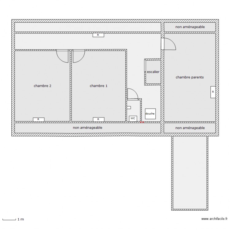 fermette étage indust. Plan de 0 pièce et 0 m2