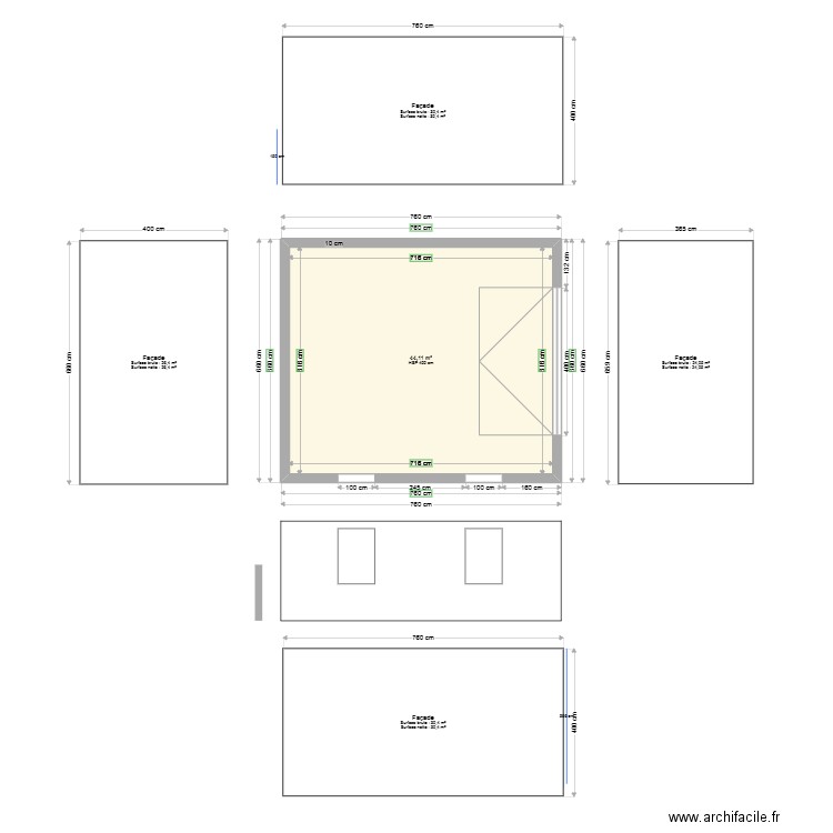 Garage Vanessa. Plan de 0 pièce et 0 m2