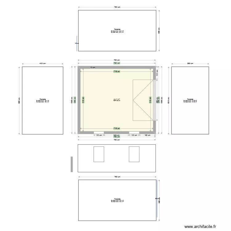 Garage Vanessa. Plan de 