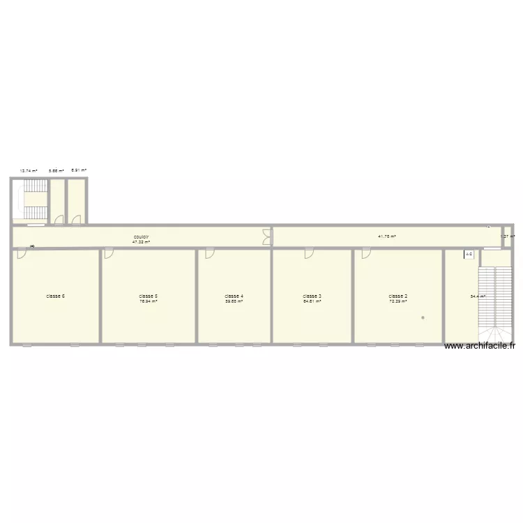 plant premier &eacute;tage. Plan de 