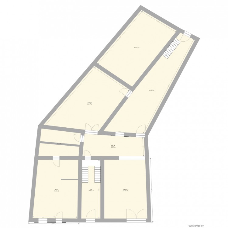 MASQUE DE DEPART RDC PROJET 2. Plan de 0 pièce et 0 m2