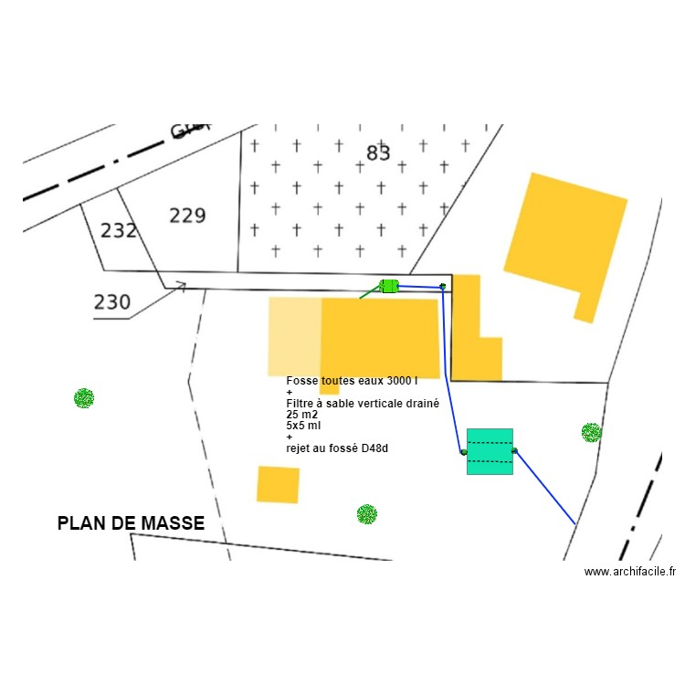 Gilabert 2 sable. Plan de 0 pièce et 0 m2