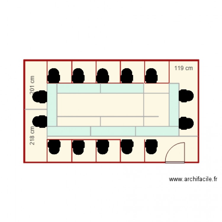 salle rouge v3. Plan de 0 pièce et 0 m2