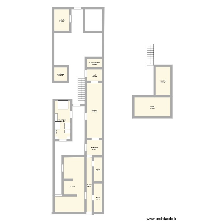 dossier bp boulangerie. Plan de 0 pièce et 0 m2