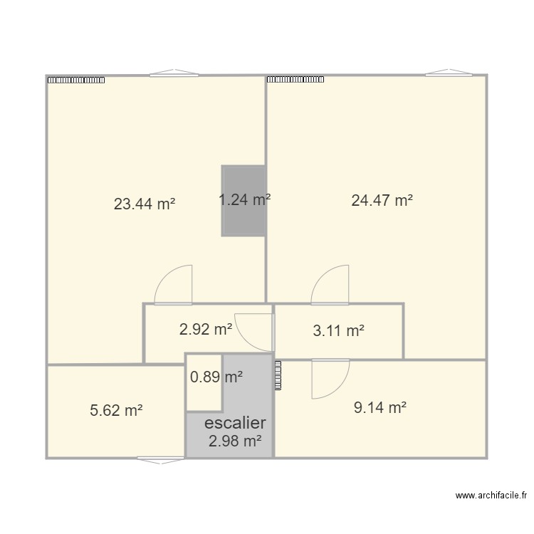etage grandchamp . Plan de 0 pièce et 0 m2