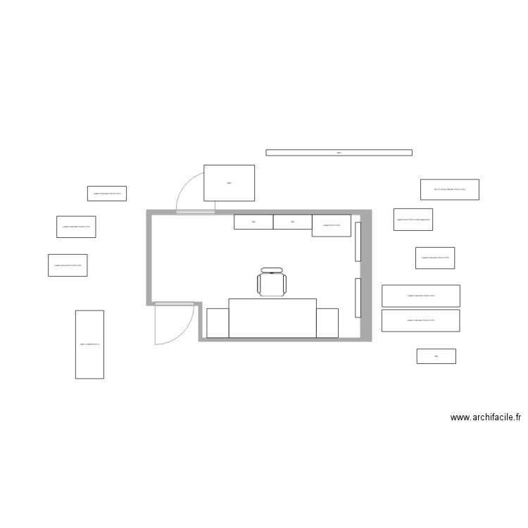 bureau vero 2. Plan de 0 pièce et 0 m2