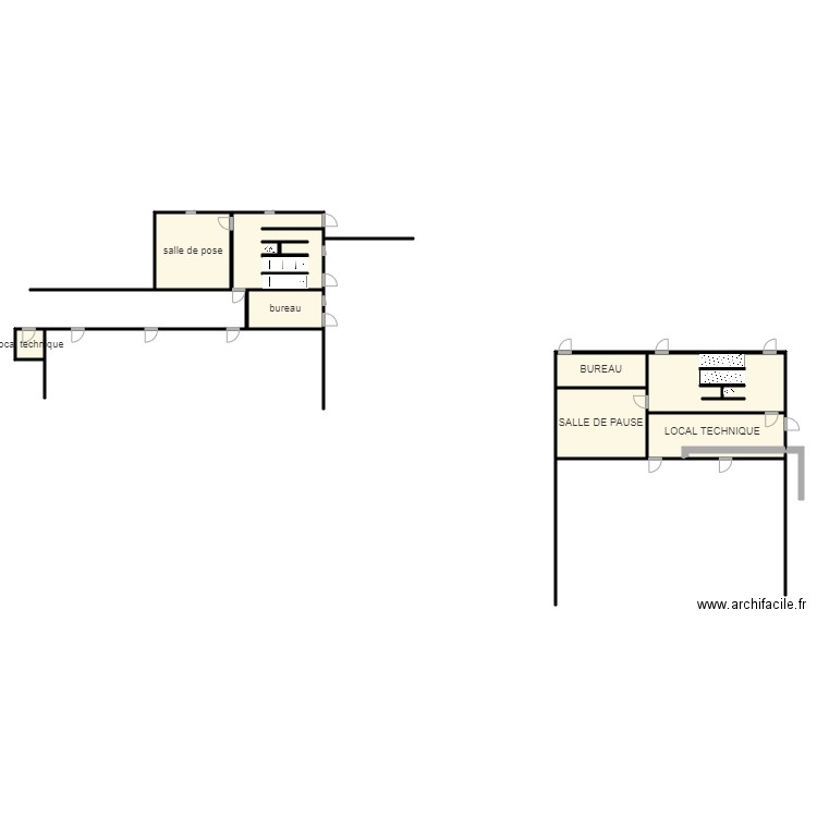 VESTIAIRE 1. Plan de 9 pièces et 160 m2