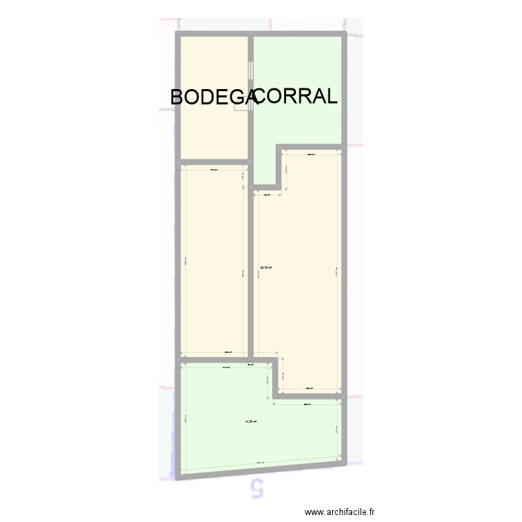 PUY MALLÉN PB. Plan de 4 pièces et 202 m2