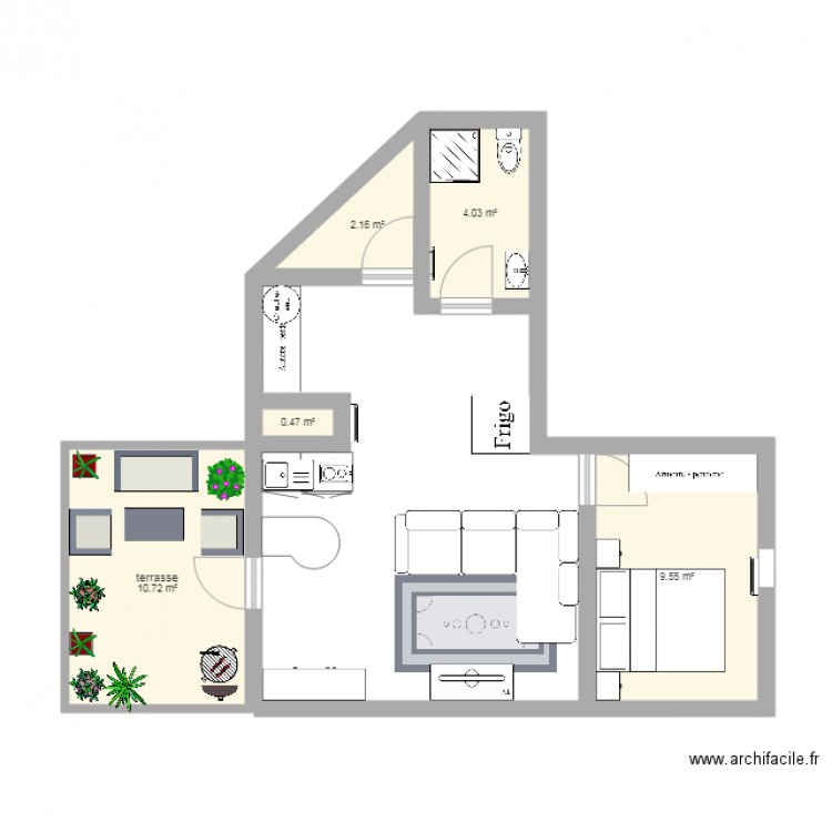 Appart Clermont. Plan de 0 pièce et 0 m2