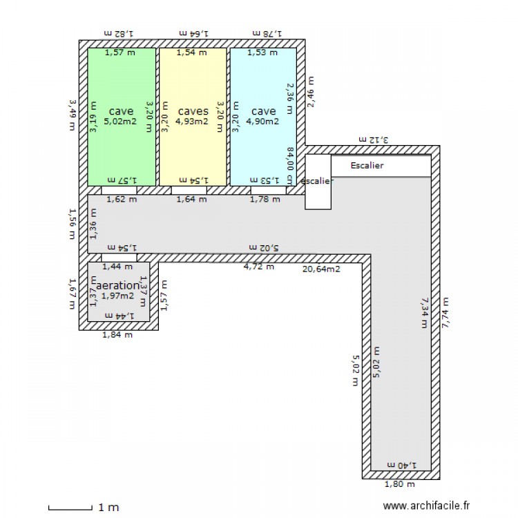 ceinture 23.sous-sol.3. Plan de 0 pièce et 0 m2