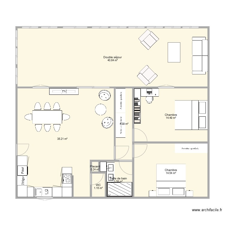 Pbf0. Plan de 0 pièce et 0 m2