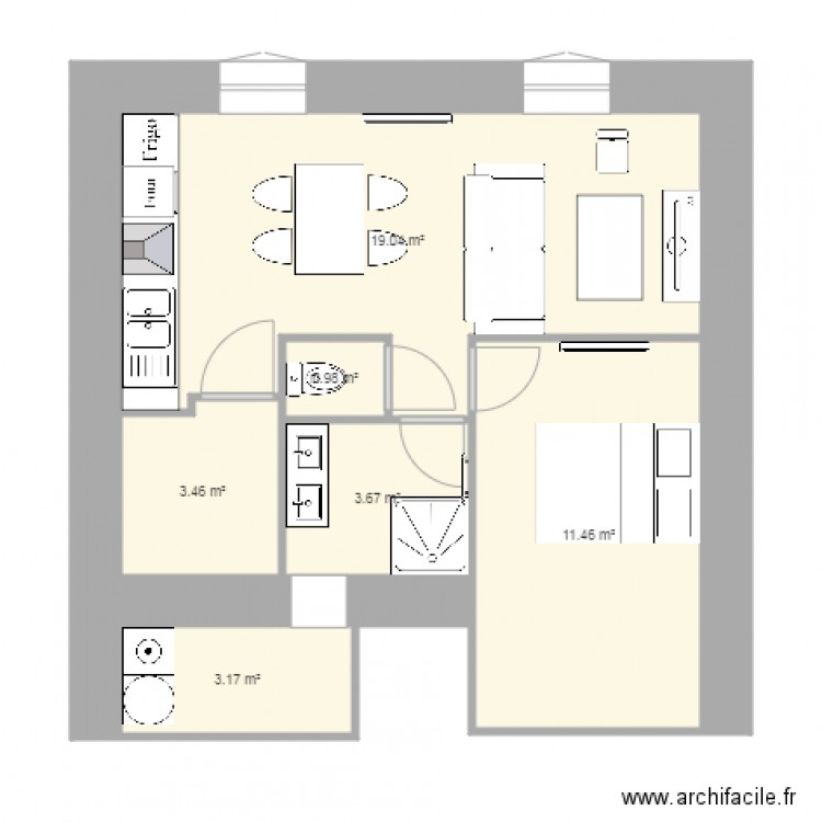 2ieme étage. Plan de 0 pièce et 0 m2