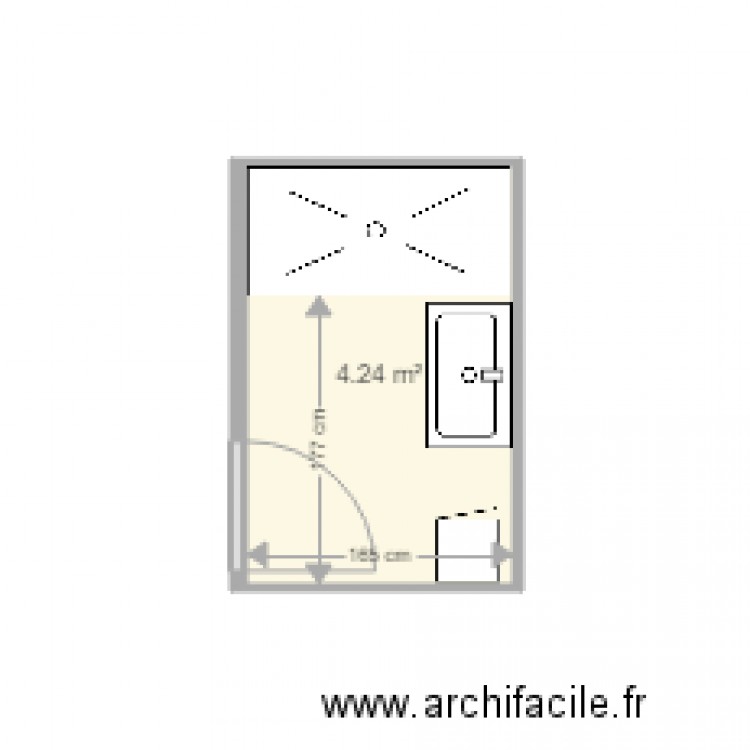  sdb apres. Plan de 0 pièce et 0 m2