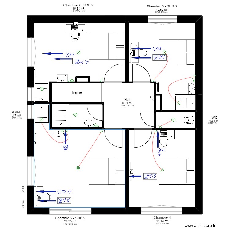 PALN LAMY RENOVATION V2 Electricien. Plan de 0 pièce et 0 m2
