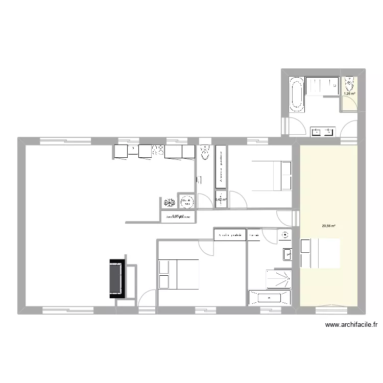 Benbi Agous . Plan de 