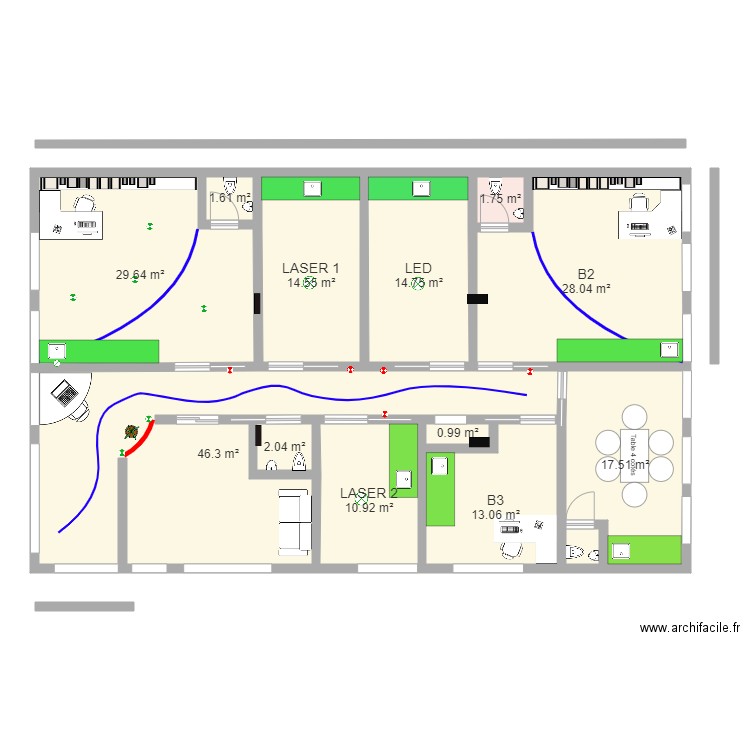 Cabinet A2. Plan de 0 pièce et 0 m2