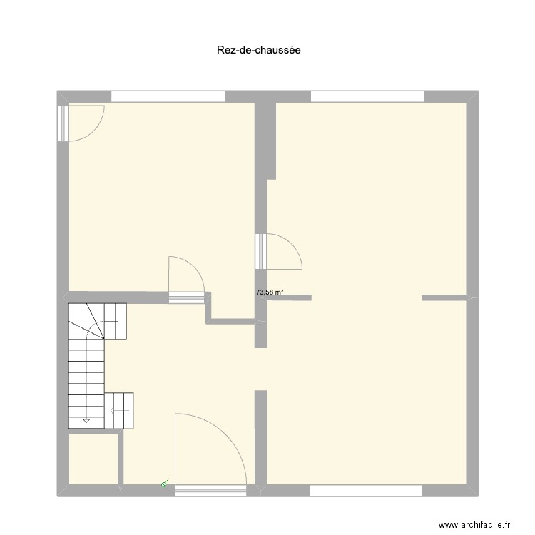 RDC Barnich. Plan de 0 pièce et 0 m2