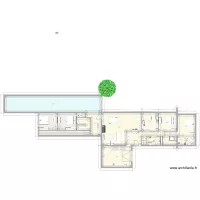 piscine 2 ch douche wc perpendiculaire