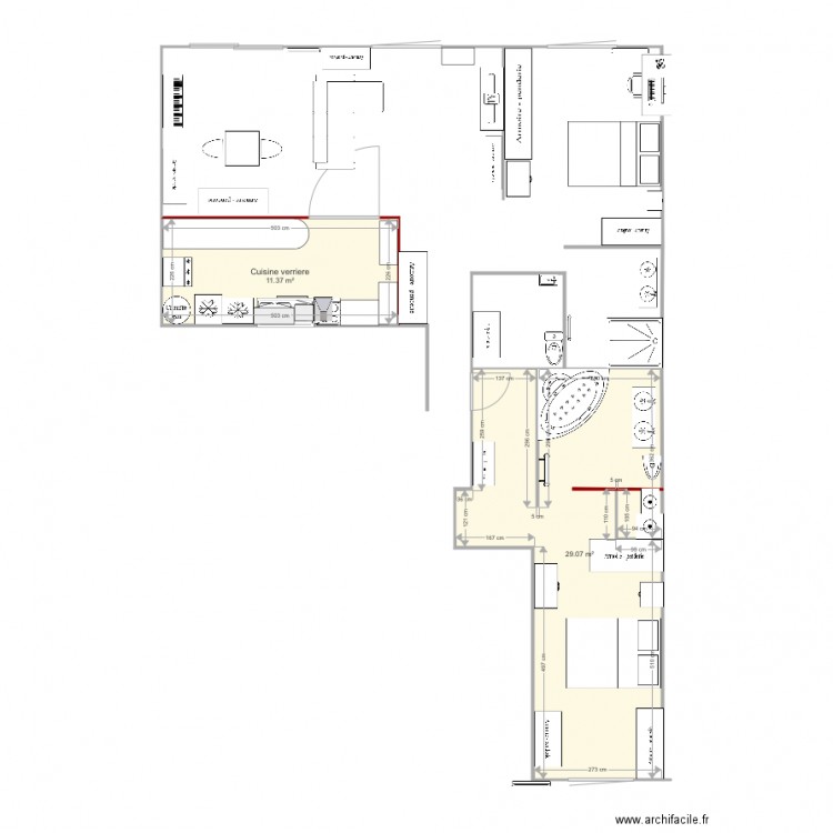 Plan sejour chmbre 2. Plan de 0 pièce et 0 m2