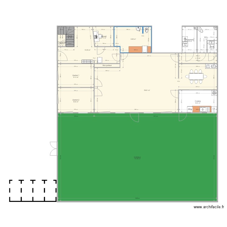 Domont 2nd RDC V1. Plan de 0 pièce et 0 m2