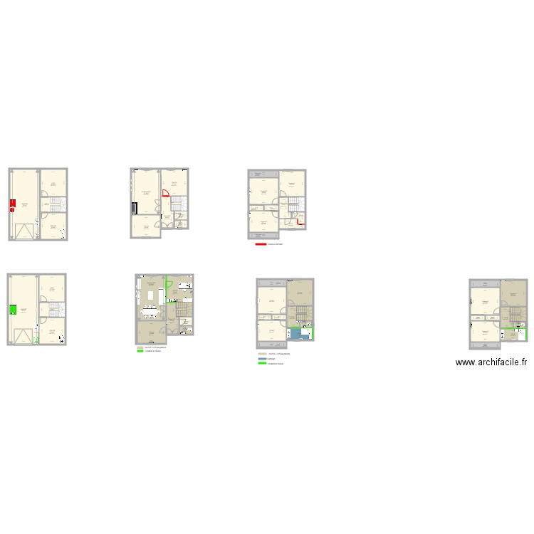 THEVENIN et MONMART. Plan de 0 pièce et 0 m2