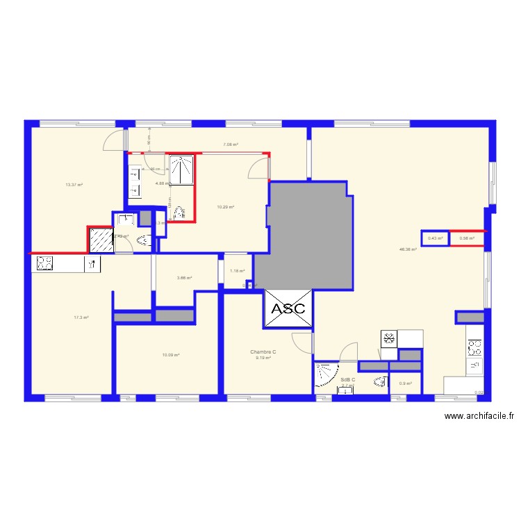 BLRCuisine1. Plan de 0 pièce et 0 m2