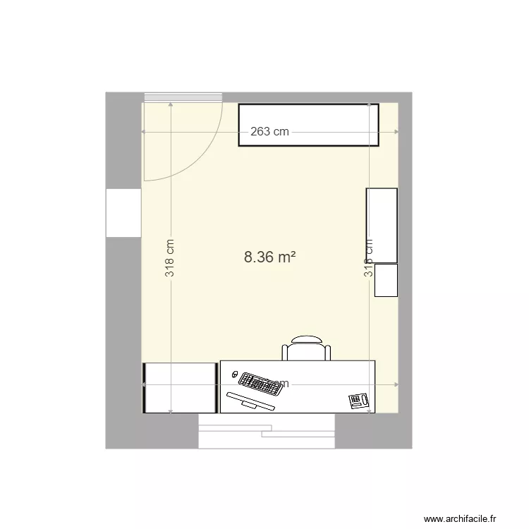 MA MAISON bureau. Plan de 