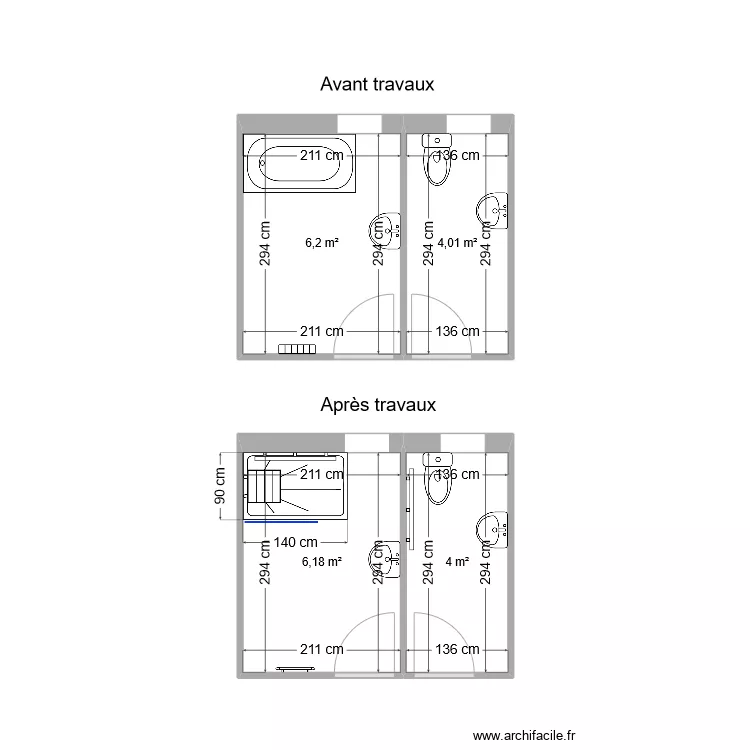 Sdb ANJARRY. Plan de 