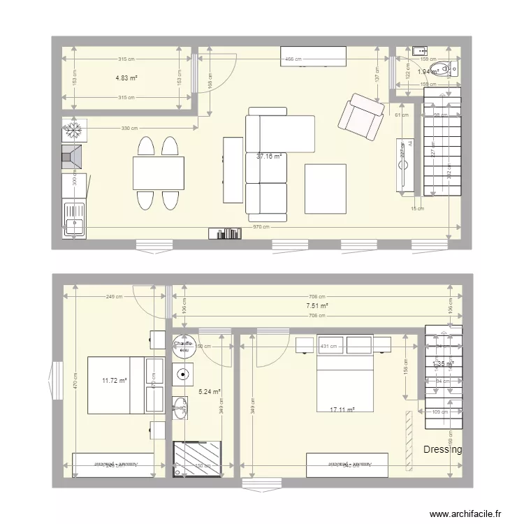 Appart 10 Le Moulin. Plan de 