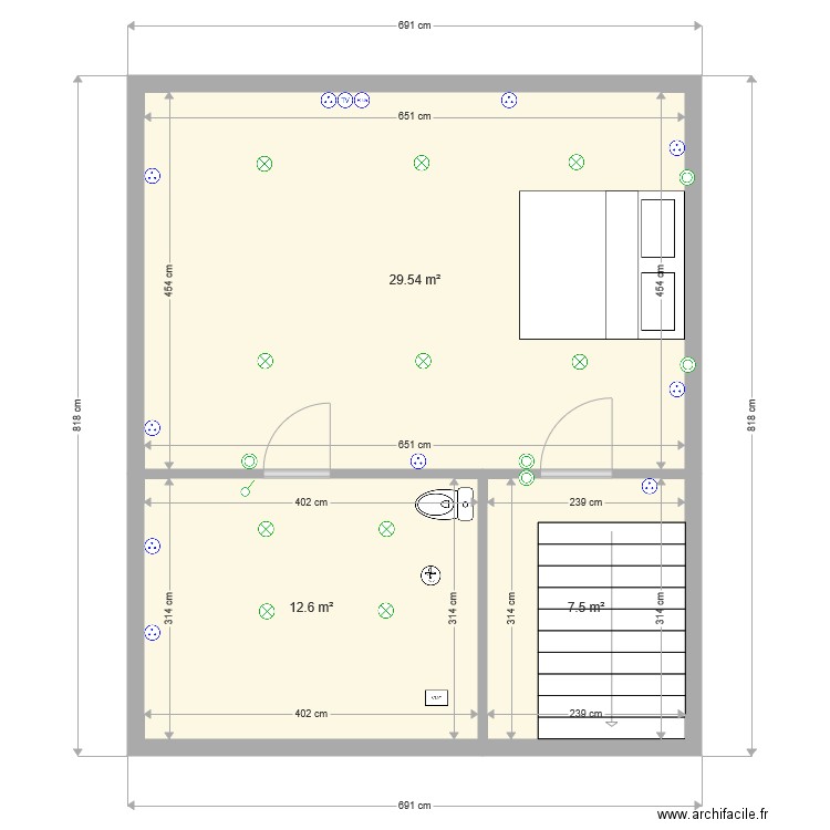 35 hotoie 2ème étage. Plan de 0 pièce et 0 m2