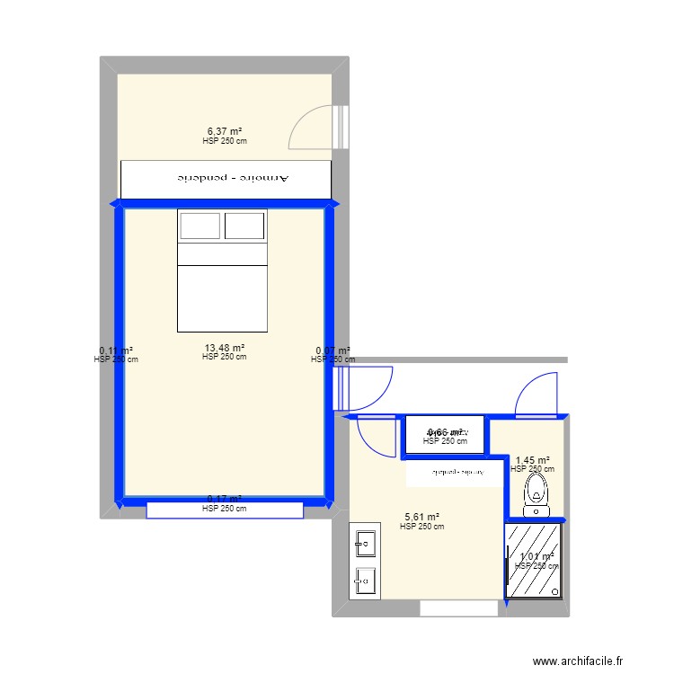 FR LETUPPE2. Plan de 13 pièces et 62 m2