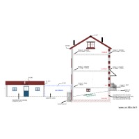 DP4 SE Plan de façade Sud Est EXISTANT