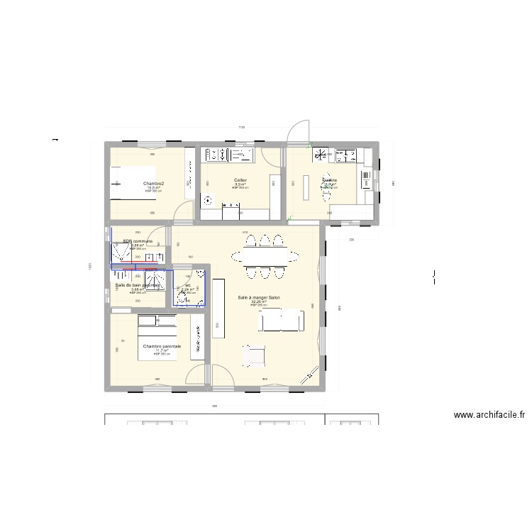 20 aout 2023 test porte 2. Plan de 8 pièces et 85 m2