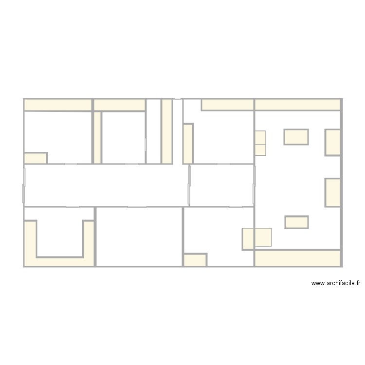 geochimie. Plan de 29 pièces et 91 m2