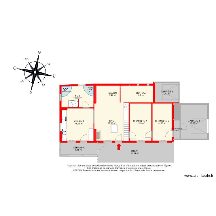 BI 6614. Plan de 0 pièce et 0 m2