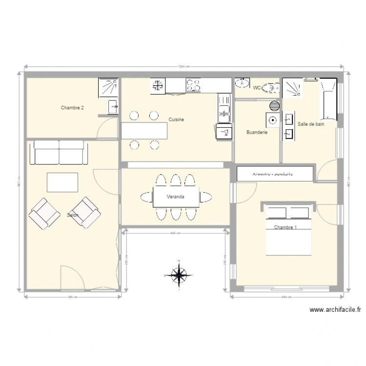plan avec objets. Plan de 0 pièce et 0 m2