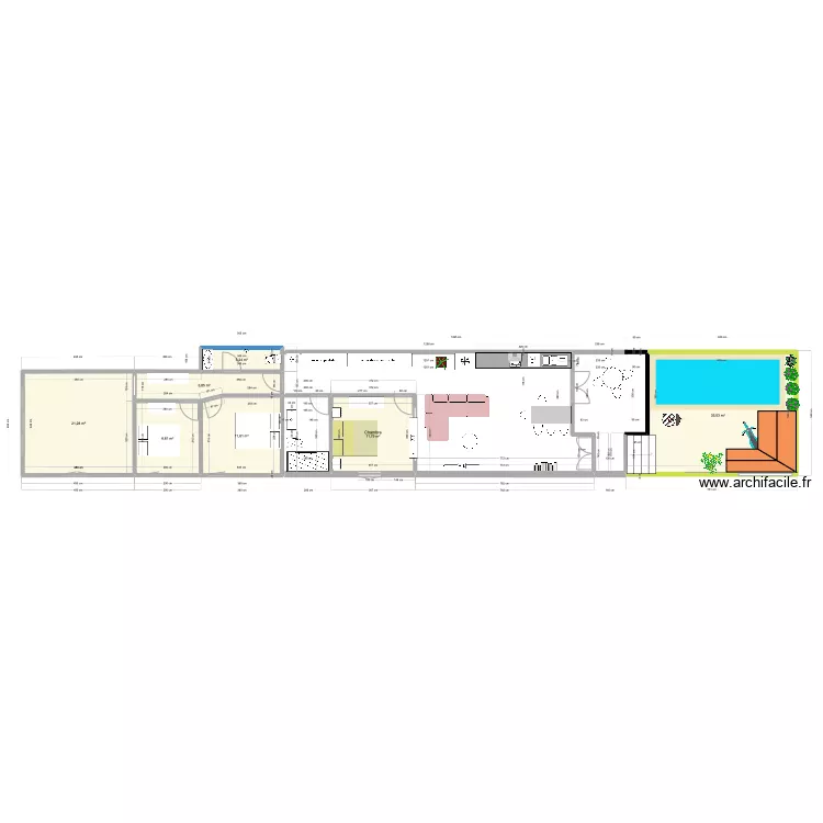 Maison Vietnam V2. Plan de 