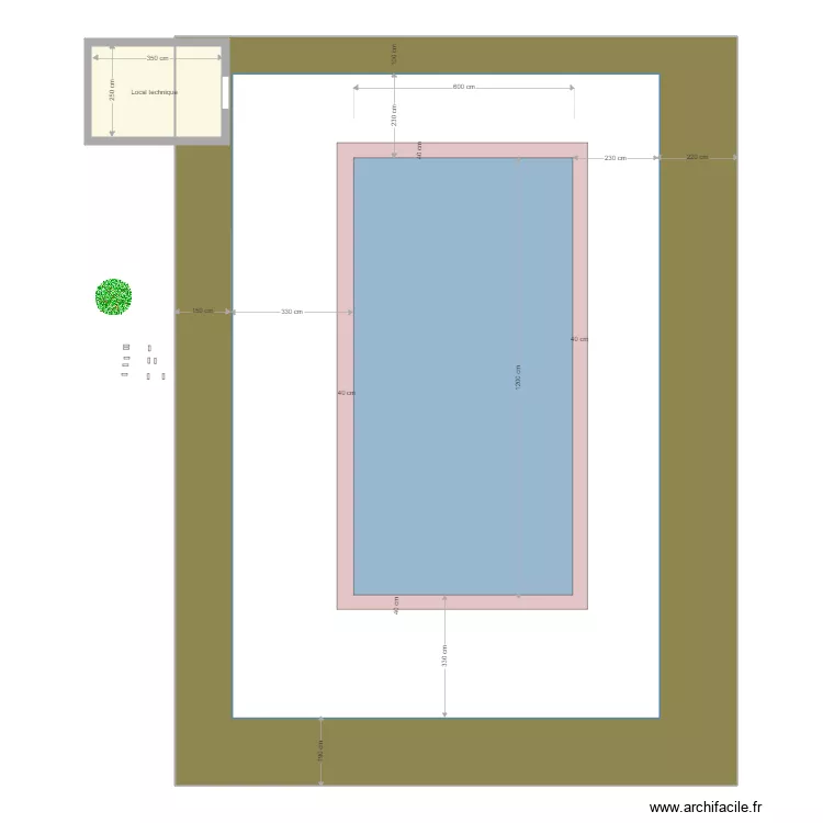 Piscine V2. Plan de 