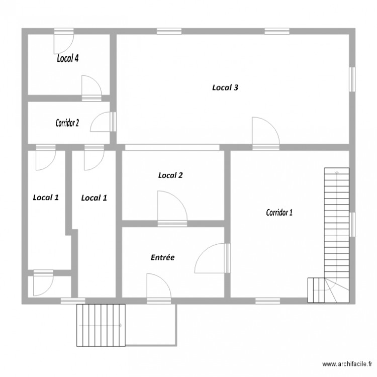 Rez Batisse Sierre. Plan de 0 pièce et 0 m2