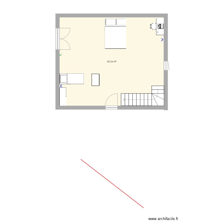 maison. Plan de 0 pièce et 0 m2