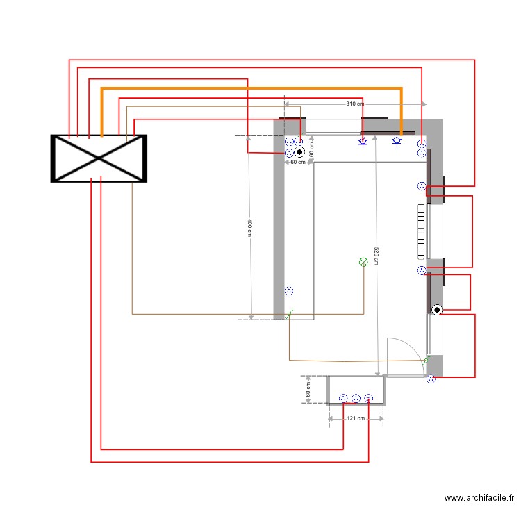 Cuisine plan elec. Plan de 0 pièce et 0 m2