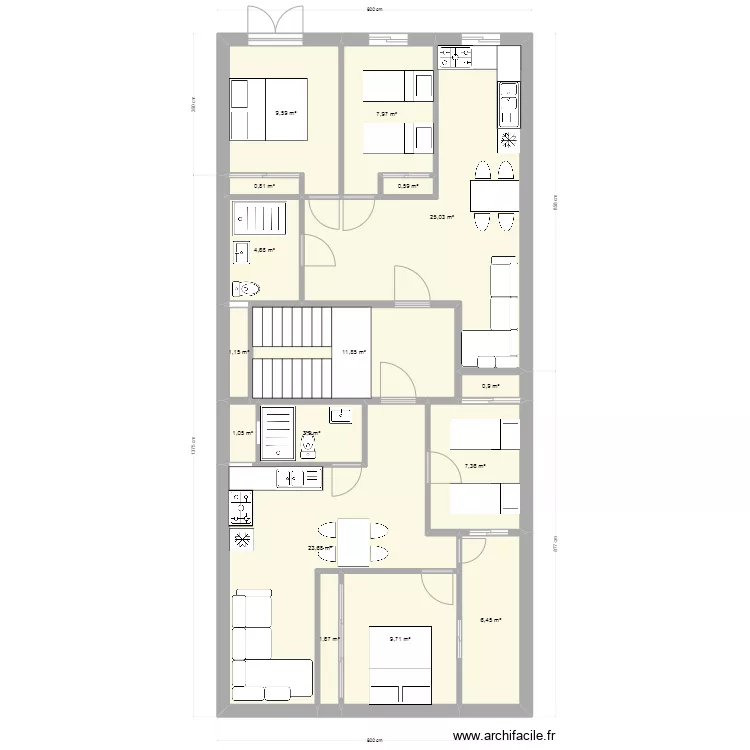 maison 2. Plan de 