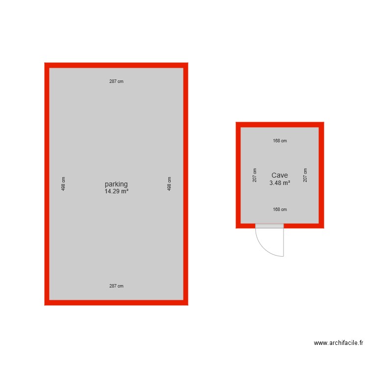 BI 6174 Annexe parking et cave. Plan de 0 pièce et 0 m2